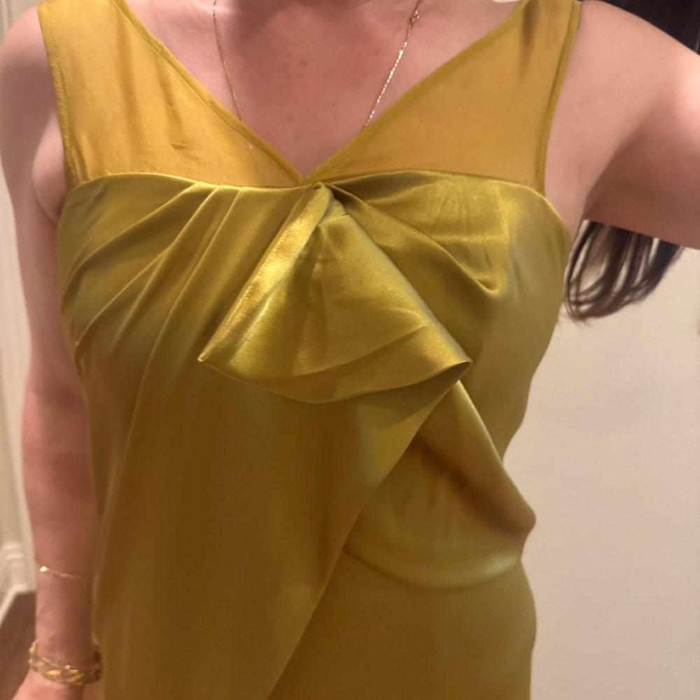 St. John’s Greenish/Gold Dress Brand New! - Picture 12 of 16